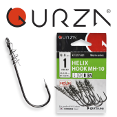 Крючки Gurza-Helix Hook MH-10 №.1 BN (8шт/уп) (широкое ухо+Helix)