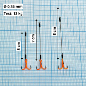 Стингеры Gurza-LEADER STINGER RIG ST-36 № 6 ORuv (3шт/уп) (L=5/7/8,5сm)