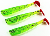 Силиконовая приманка FISHING STYLE AWARUNA 1,3"(33 мм) уп.25 шт.#102 Lime хвост не красный