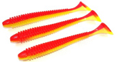 Силиконовая приманка FISHING STYLE SPRING TAIL 4,8"(122 мм) уп.5 шт.#033 Red Apple
