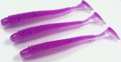Силиконовая приманка FISHING STYLE SPRING TAIL 4,8"(122 мм) уп.5 шт.#026 Shiny Violet