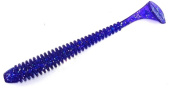 Силиконовая приманка FISHING STYLE SPRING TAIL 4.8"(120 мм) уп.5 шт.#123 Violet