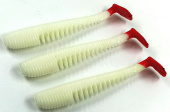 Силиконовая приманка FISHING STYLE AWARUNA 2"(52 мм) уп.16 шт.#101 White хвост не красный