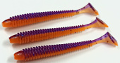 Силиконовая приманка FISHING STYLE SPRING TAIL 4,8"(122 мм) уп.5 шт.#005 Maracuja