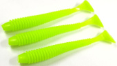 Силиконовая приманка FISHING STYLE SPRING TAIL 4"(102 мм) уп.6 шт. #122 Chartreuse
