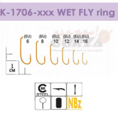 Крючки Gurza-WET FLY ring NBR №16 (6шт/уп)