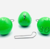 Груз «Капля- эксцентрик» –  1 грамм.(10 шт) ЗЕЛЁНЫЙ UV