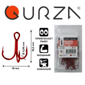 Крючки Gurza-Round treble hook ST-36 RED №.5 (25шт/уп)
