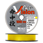 Леска Cast Vision 0,203 мм, 4,7 кг, 100 м, флуоресцентно-желтая (уп.5 шт)