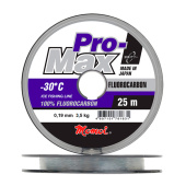 Леска Pro-Max Fluorocarbon 0,12 мм, 1,5 кг, 25 м, прозрачная