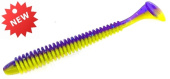 Силиконовая приманка FISHING STYLE SPRING TAIL 4,8"(122 мм) уп.5 шт.#041 Violet Melon
