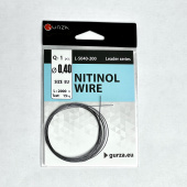 Поводок с застежкой Gurza-NITINOL WIRE 0,40 мм x 2 м 1 шт. х 10 (Test 15kg)