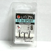 Крючки Gurza-treble hooks ST-36 SPORT BC № 6 (3шт/уп)