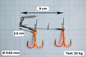 Стингеры Gurza-LOWER STINGER RIG DUO ST-36 №3/0 ORuv (1шт/уп)