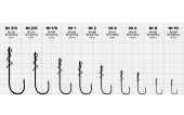 Крючки Gurza-Helix Hook MH-10 № 1/0 BN (7шт/уп) (широкое ухо+Helix)