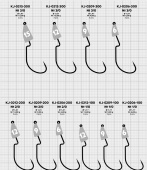 Крючки Gurza-BULLET Ofset Hook № 1/0+ 6.0гр BN  (3шт/уп)