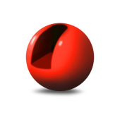 Вольфрамовые головки Gurza-Slotted tungsten beads OR UV N6 (1,239 г / Ø 5,5 мм) (3шт/уп)