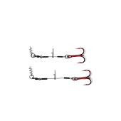 Стингеры Gurza-LEADER STINGER RIG ST-36 № 2 R (2шт/уп) (L=7 и 9сm) L 7  и 9 cm Ø 0,54  test 26 kg