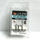 Крючки Gurza-treble hooks ST-36 SPORT BC № 4 (3шт/уп)