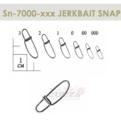 Застежки Gurza-JERKBAIT Snap BN № 000 (10шт/уп)