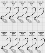 Крючки Gurza-WORM 401 LE JR HOOK № 2/0+14g (3шт/уп)