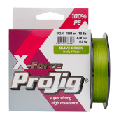 Шнур ProJig X-Spin (X-Force)  0,10 мм, 6,0 кг,  150 м, хаки