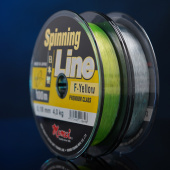 Леска Momoi Spinning Line F-Yellow 0,16 мм, 3,0 кг, 100 м, флуоресцентная (уп.5 шт)