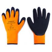 Перчатки зимние  ICE FISHING, оранжевые, размер ХL, арт. L0177 (уп.12 пар)