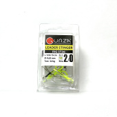 Стингеры Gurza-LEADER STINGER RIG ST-36 № 2/0 CHuv (2шт/уп) (L=12 и 15 сm)