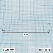 Поводок с застежкой Gurza-NITINOL LEADER STRAND 1x7 300 мм/0,45 мм 2 шт.x10  (Test 16kg)