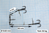 Стингеры Gurza-COMBI STINGER RIG DUO ST-36 № 1/0 BN (1шт/уп)