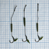 Поводок c крючком Gurza-METHOD Hair Rig TSUYOSHI HOOK BOILIE SCREW №6 90mm/25LB 3шт.x5