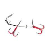 Стингеры Gurza-LOWER STINGER RIG DUO ST-36 №3/0 Ruv (1шт/уп) l 17 cm Ø 0,63 mm test 32 kg