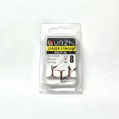 Стингеры Gurza-LEADER STINGER RIG ST-36 № 8 Red (3шт/уп) (L=5/7/8,5сm)