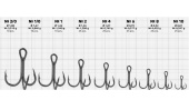 Крючки Gurza-Round treble hook ST-48 TORNADO № 1/0 BC (10шт/уп)
