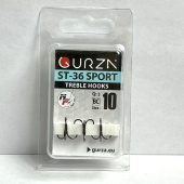 Крючки Gurza-treble hooks ST-36 SPORT BC № 10 (3шт/уп)