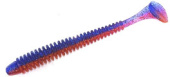 Силиконовая приманка FISHING STYLE SPRING TAIL 3,5"(88 мм) уп.8 шт. #043  Sky Fire