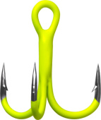 Крючки Gurza-Round treble hook ST-36 UV CHARTREUSE № 1/0 (3шт/уп)