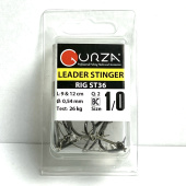 Стингеры Gurza-LEADER STINGER RIG ST-36 № 1/0 BC (2шт/уп) (L=9 и 12 сm) Ø 0,54 mm test 26 kg