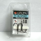 Крючки Gurza-treble hooks ST-36 SPORT BC № 1/0 (2шт/уп)