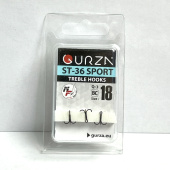 Крючки Gurza-treble hooks ST-36 SPORT BC № 18 (3шт/уп)