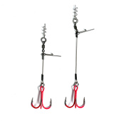 Стингеры Gurza-LEADER STINGER RIG ST-36 № 1/0 Ruv (2шт/уп) (L=9 и 12 сm) Ø 0,54 mm test 26 kg 