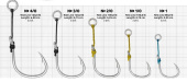 Крючки Gurza-ASSIST SINGLE HOOK JH-62 № 1/0 TIN (2шт/уп)