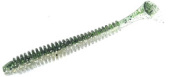 Силиконовая приманка FISHING STYLE SPRING TAIL 3,5"(88 мм) уп.8 шт. #042 Green Shad