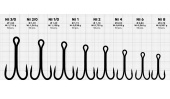 Крючки Gurza-Double Hook Long Shank № 1/0 BN (50шт/уп)