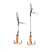 Стингеры Gurza-LEADER STINGER RIG ST-36 № 1/0 ORuv (2шт/уп) (L=9 и 12сm)