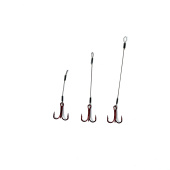 Стингеры Gurza-LEADER STINGER RIG ST-36 № 8 Red (3шт/уп) (L=5/7/8,5сm)