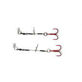 Стингеры Gurza-LEADER STINGER RIG ST-36 № 4 R (2шт/уп) (L=6,5 и 8,5 сm) Ø 0,54 mm test 26 kg