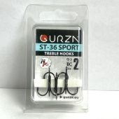 Крючки Gurza-treble hooks ST-36 SPORT BC № 2 (3шт/уп)