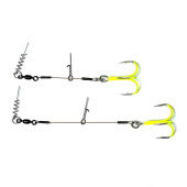 Стингеры Gurza-LEADER STINGER RIG ST-36 № 3/0 CHuv (2шт/уп) (L=13 и 16 сm)